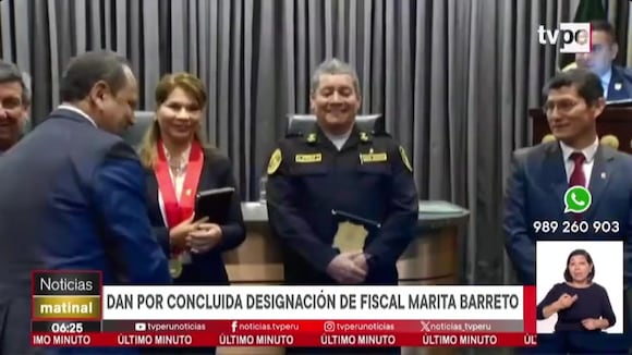 Oficializan destitución de Marita Barreto del Equipo Especial contra la corrupción del poder