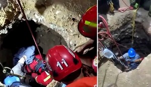 Rescate en Surco: Obrero atrapado en pozo durante obras de construcción