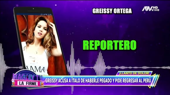 TROME - Greissy llora y denuncia que Ítalo la agredió