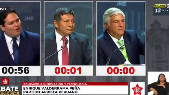TROME | Tenso momento entre Enrique Valderrama y Fernando Olivera en el debate presidencial (RPP)