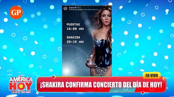 Shakira confirma presentación en estadio Nacional