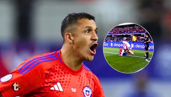 Alexander Callens tuvo fuerte cruce con Alexis Sánchez en le Perú vs Chile (Video: América tv)