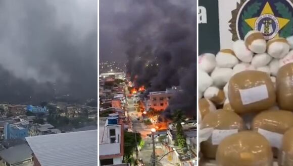 Brasil: intensa balacera para capturar a delincuentes en favelas de Río de Janeiro