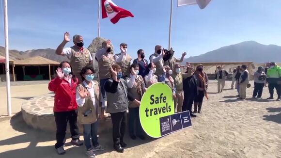 La Ciudad Sagrada de Caral recibió el sello 'Safe Travels' como lugar turístico seguro
