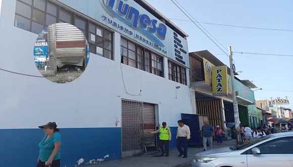 Trujillo: Lanzan explosivo a empresa de transporte Tunesa.