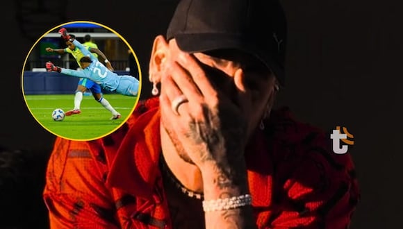 Neymar es captado por las cámaras en estadio de Los Ángeles (Video: Dsports)