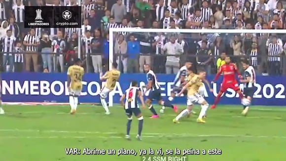 Revelan audio del VAR sobre supuesto penal para Alianza Lima previo al gol de atlético Mineiro