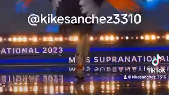 TROME - Valeria Flórez en el Miss Supranational 2023. (Fuente: TikTok)