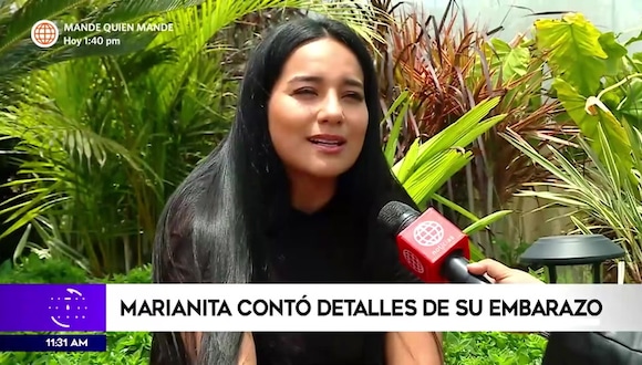 Marianita cuenta detalles de su embarazo