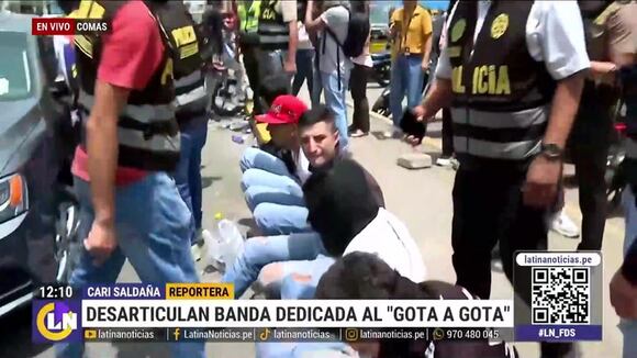 Desarticulan banda dedicada al "gota a gota"