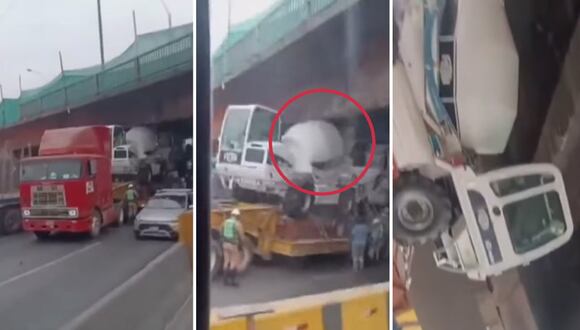 Nuevo choque de tráiler contra puente Ricardo Palma