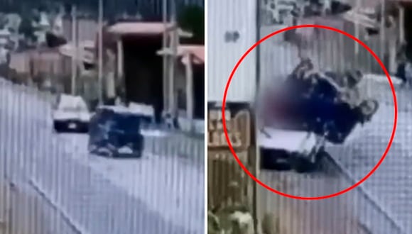 Áncash: Choque frontal entre auto y mototaxi deja tres heridos