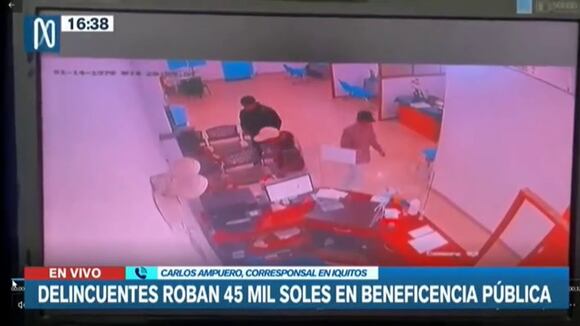 TROME | Roban 45 mil soles de la Beneficiencia de Iquitos (Canal N)