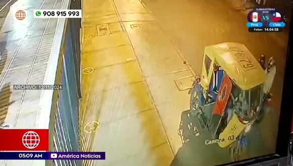 Imágenes del asesinato a mototaxista