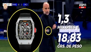 ¿Qué precio tiene el reloj que usó Pep Guardiola en el reciente partido del Manchester City?