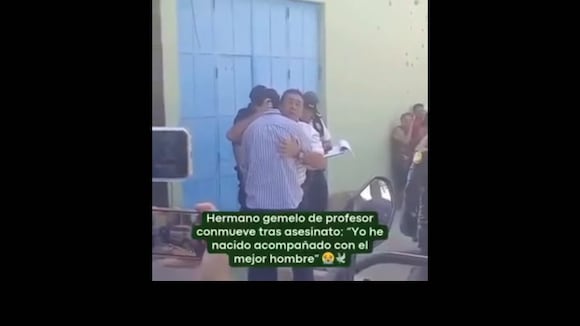 TROME - Asesinan a profesor afuera de colegio y su hermano gemelo rompe en llanto: “Yo no he nacido solo”