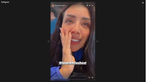 Kate Candela emocionada por participa en los Premios Heat