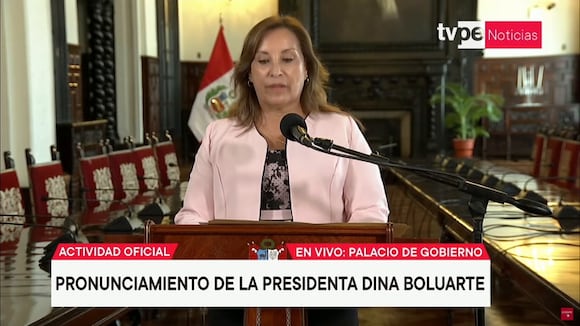 Mensaje de Dina Boluarte