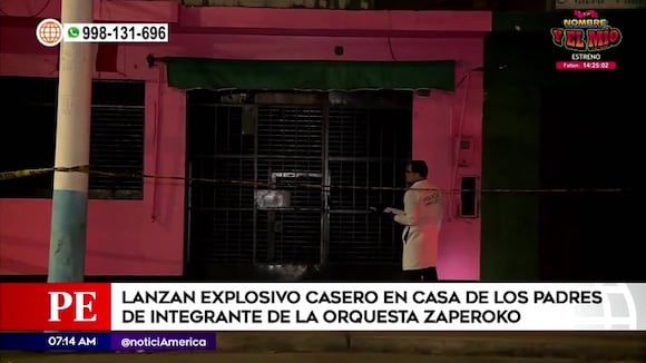 Lanzan explosivo en casa de padres de integrante de orquesta Zaperoko