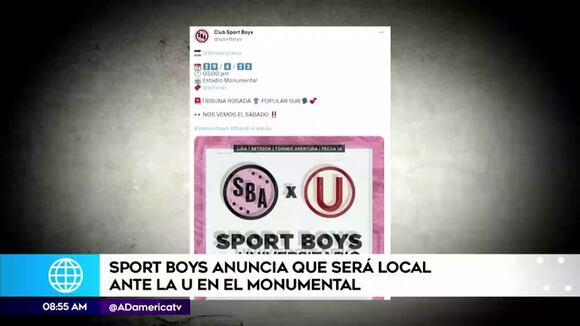 Estadio Monumental albergará el Boys vs. Universitario