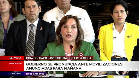 Pronunciamiento de Dina Boluarte