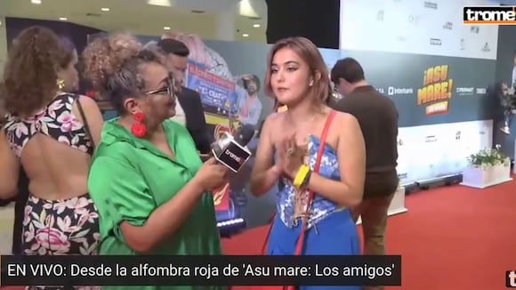 Merly Morello revela que sufre de ansiedad en el avant premiere de '¡Asu Mare!: Los Amigos'. (Fuente: Trome)