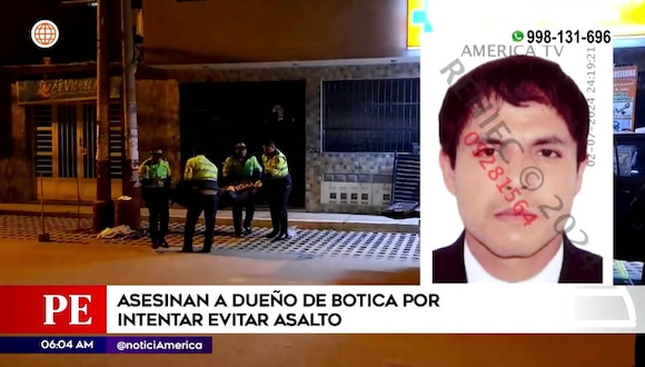 Asesinan a dueño de botica en San Martín de Porres