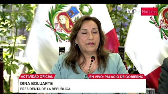 Conferencia de Dina Boluarte