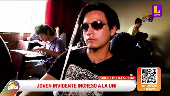 Sebastián León: Conoce al joven invidente que ingresó a la UNI