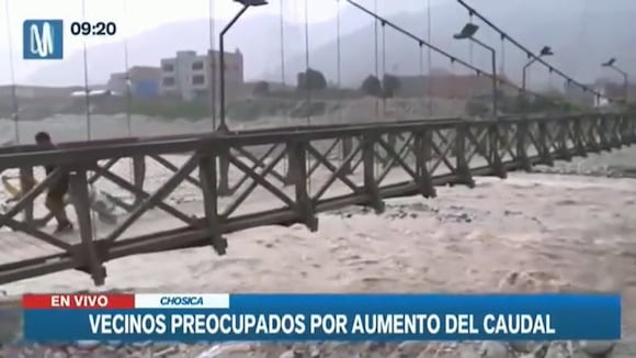 TROME - Chosica: vecinos angustiados por aumento del caudal del Río Rímac