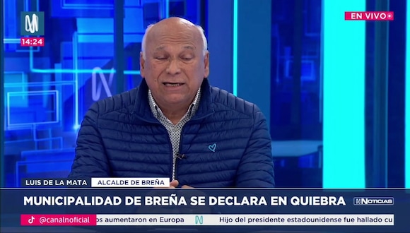 Municipalidad de Breña se declara en quiebra y pide la implementación de "salvataje". Video: Canal N