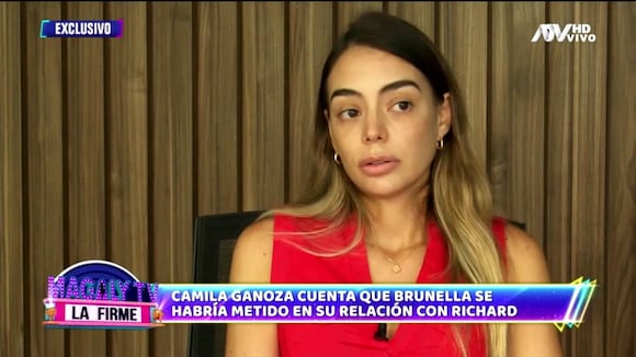 TROME | Camila Ganoza y su versión sobre sospechas de infidelidad de Richard Acuña con Brunella Horna