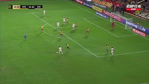 Edison Flores pone el 1-0 de Universitario vs Barcelona SC. (Video: ESPN)