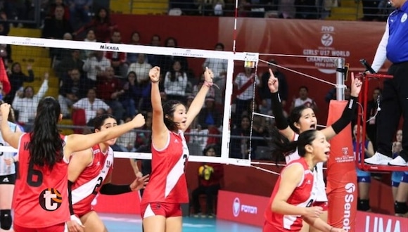 Trome - Perú ganó 3-0 a Chile y clasificó a Mundial de Vóley Sub 19 (Video: CSV)