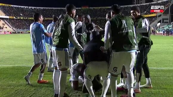 El gol de Corozo en el Sporting Cristal vs. The Strongest (Fuente: ESPN)