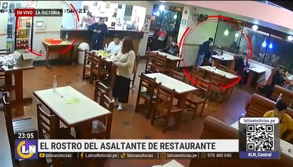 Roban restaurante de caldo de gallina en La Victoria delante de niños. Video: Latina