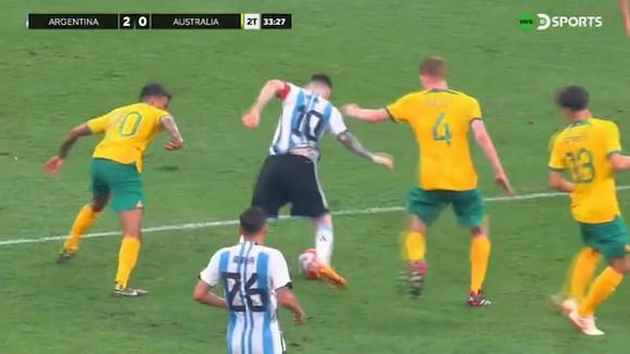 Lionel Messi regaló esta jugada impresionante ante Australia (Video TYC sports)