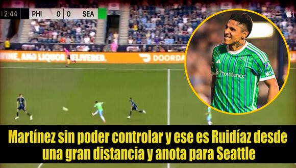 Así narraron el golazo de media cancha de Raúl Ruidíaz en Estados Unidos