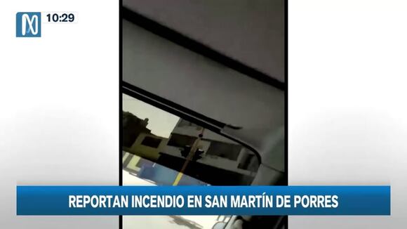 Incendio en San Martín de Porres