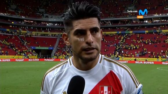 Zambrano y su autocrítica tras el 4-0 ante Brasil. (Video: Movistar)