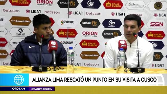 Jairo Concha se pronunció tras empate de Alianza Lima en Cusco