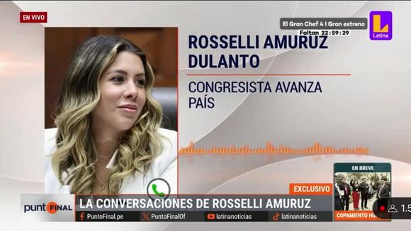 TROME - Difunden audio y chats que revelan cómo Rosselli Amuruz coordina detalles de la fiesta en donde murió Christiam Tirado