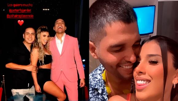 Yahaira Plasencia lució muy enamorada de Jair Mendoza en fiesta de Peter Fajardo