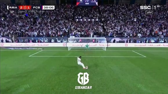 Gol de Vinicius Jr para Real Madrid 3-1 Barcelona