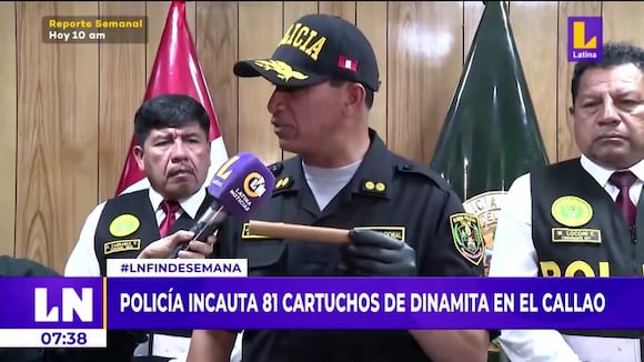 PNP incauta 81 cartuchos de dinamita en el Callao