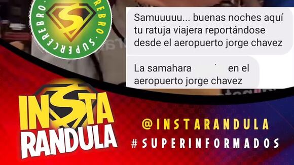 TROME - Samahara Lobatón es captada en el aeropuerto