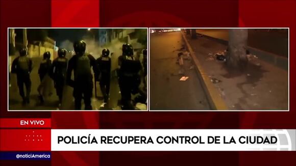 TROME | Policía retoma el control en el Centro de Lima (América)