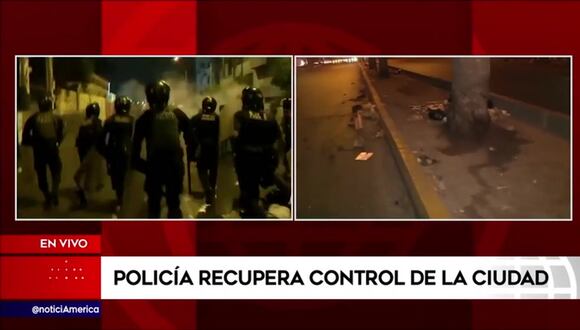 TROME | Policía retoma el control en el Centro de Lima (América)