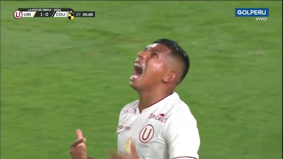 Gol de Edison Flores para el 1-0 de Universitario vs. Coquimbo Unido. (Video: GOLPERU)