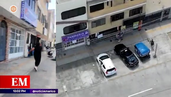 SMP: Policías detienen a extorsionadores justo cuando dejaban una granada en casa de apuestas